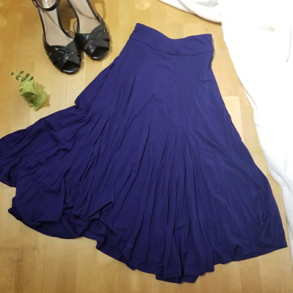 Anthropologie Purple A-Line Skirt